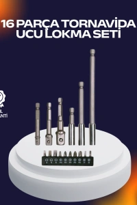 16 Parça Usta İşçilik Bits Takımı Vida Sökme Takma Set