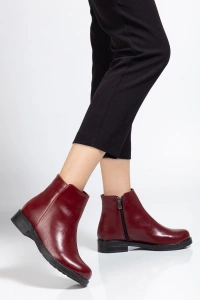 165-204 Bordo Yanki Günlük Kadın Bot