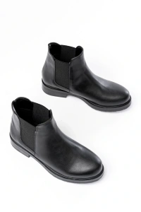 165-230 Siyah Lastikli Günlük Kadın Bot