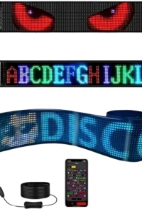 16x96 LED Yazı Paneli 60 cm Esnek RGB Işıklı Programlanabilir Ekran