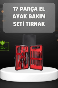 17 Parçalık Profesyonel Manikür Seti – Paslanmaz Çelik