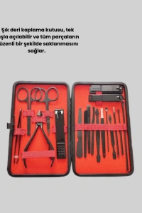 17 Parçalık Profesyonel Manikür Seti – Paslanmaz Çelik