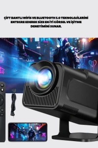 180° Dönebilen Gövde Tasarımıyla Tavan Yansıtmalı Taşınabilir Projektör