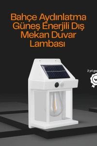 1800 mAh Pilli Solar Duvar Aydınlatma