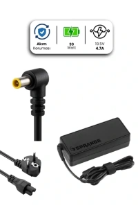 19.5V 4.7A 6.5 * 4.4mm 90W SONY İçin Laptop Adaptör