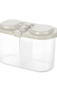 2 Bölmeli Saklama ve Erzak Kabı 1200 ML