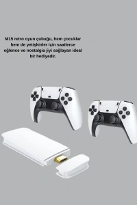 2 Kablosuz Kollu HDMI Uyumlu M15 Oyun Konsolu