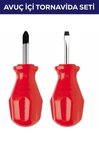 2li Avuç Içi Tornavida Seti Düz Yıldız