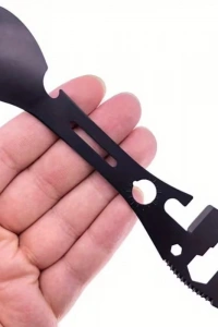2li Paket Taktiksel Spork Kaşık Çatal - 5 Fonksiyonlu - Paslanmaz Çelik