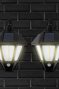 Solar Cob Led Sensörlü Duvar Lambası