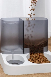 2si 1 Arada Otomatik Kedi Mama ve Su Kabı