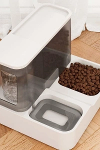 2si 1 Arada Otomatik Kedi Mama ve Su Kabı