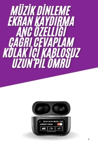 2025 Model Bluetooth Kulaklık Dokunmatik Ekran Yüksek Ses Kalitesi
