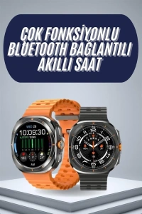 2025 Model Gelişmiş Özellikli Nabız Sensörlü Spor Takibi Yapabilen Titreşimli Saat