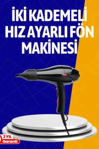 2200W Güçlü Motorlu Ergonomik Fön Makinesi