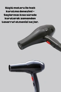 2200W Güçlü Motorlu Ergonomik Fön Makinesi