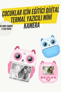 2.4” Ekranlı Mini Kamera – 1080p Kayıt + Mürekkepsiz Yazdırma