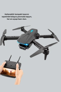 2.4G 4CH Katlanabilir Drone 100 Metre Uçuş Mesafeli