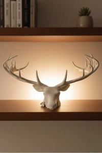 25 cm Estetik Geyik Figürü Şık Ev Ofis Dekorasyonu