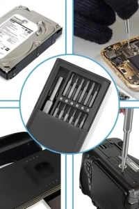 25 Parça Çok Fonksiyonlu Hassas Tornavida Seti – Telefon Tablet Elektronik Tamir Tornavida Seti