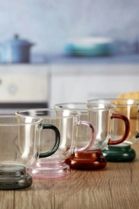 250 ml Renkli Cam Bardak