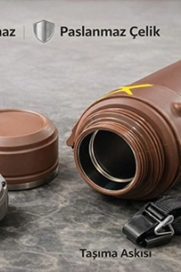 2500 ml Çift Katmanlı Vakumlu Paslanmaz Çelik Termos