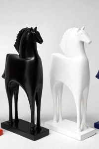 27x15 cm Özel Tasarım Polyester At Figürü