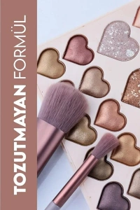 28li Sedefli Shine Kalp Far Paleti - 2li Set