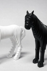 28x27 cm Özel Tasarım Polyester At Figürü