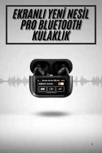 2.Nesil Pro Ekranlı Sesli Görüşme Yapabilen Kablosuz Bluetooth Kulaklık