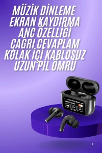 2.Nesil Pro Ekranlı Sesli Görüşme Yapabilen Kablosuz Bluetooth Kulaklık