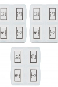 3 Adet - 4 Bölmeli Günlük İlaç Saklama Kutusu