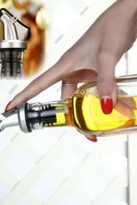 3 ADET Kapaklı Şişe Ucu Servis Aparatı Damlalık Yağdanlık Tıpa