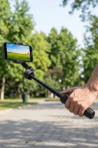 3 Axis Telefon Gimbal Stabilizer Video Çekim Sabitleyici