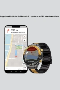 3 Bileklikli Amoled Akıllı Saat Bluetooth Çağrı ve Sağlık Takipli