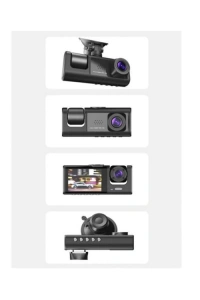 3 Kameralı Dashcam Sistem – Geri Görüş Yardımı, Park Koruması ve G-Sensör