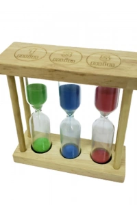 3lü Ahşap Kum Saati 1-3-5 Dakikalık