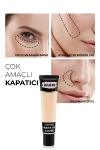 3lü Derma Porselen Makyaj Tüp Kapatıcı Seti