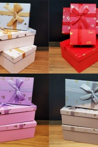 3lü Dikdörtgen Hediye Kutusu