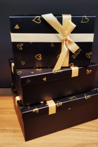 3lü Dikdörtgen Hediye Kutusu