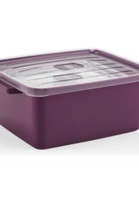 3lü Dikdörtgen Mikrodalga Saklama Kabı Seti