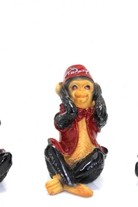 3lü Polyester Maymun Seti