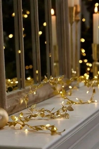 3 Metre Yaldızlı Gold LED Işık