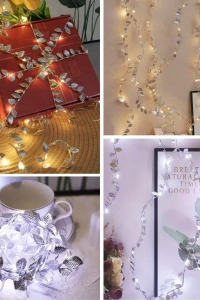 3 Metre Yaldızlı Gümüş LED Işık