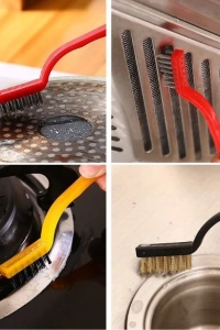 3 Parça Tel Fırça Detaylı Temizlik Seti