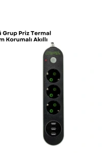3 USB Portlu Üçlü Priz CXE103