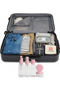 30 ml 5’li Seyahat Banyo Şişe Seti Çantalı