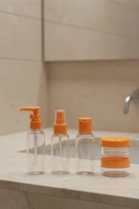 30 ml 5’li Seyahat Şişesi Seti Çantalı Kozmetik Organizer