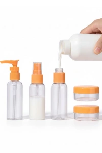 30 ml 5’li Seyahat Şişesi Seti Çantalı Kozmetik Organizer