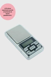 300 Gr Hassas Cep Terazisi Mavi Işıklı LCD Ekranlı
